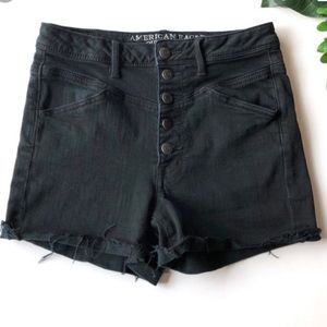 Black High Waisted Shorts